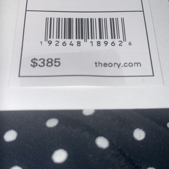 THEORY crew dress polka dot size 0 NWT - Picture 8 of 10